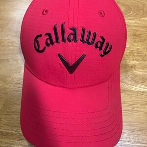 Callaway Bright Red Cap with Black Logo